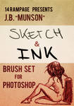 JB Munson Sketch and Ink Photoshop Brushes