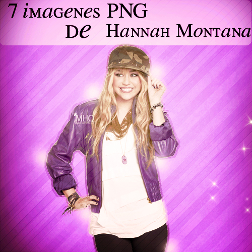 Pack de 07 Pngs de Hannah Montana. (Miley Cyrus).