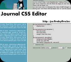 Journal CSS Editor 0.10