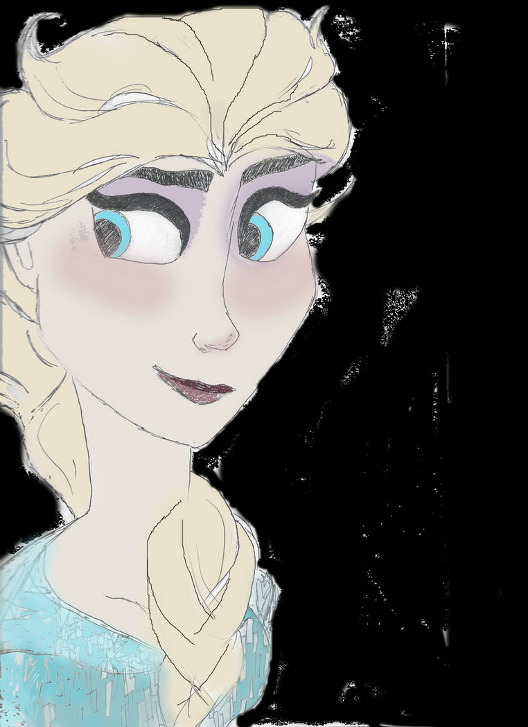 Queen Elsa - Disney's Frozen - colored by dminor78 on DeviantArt