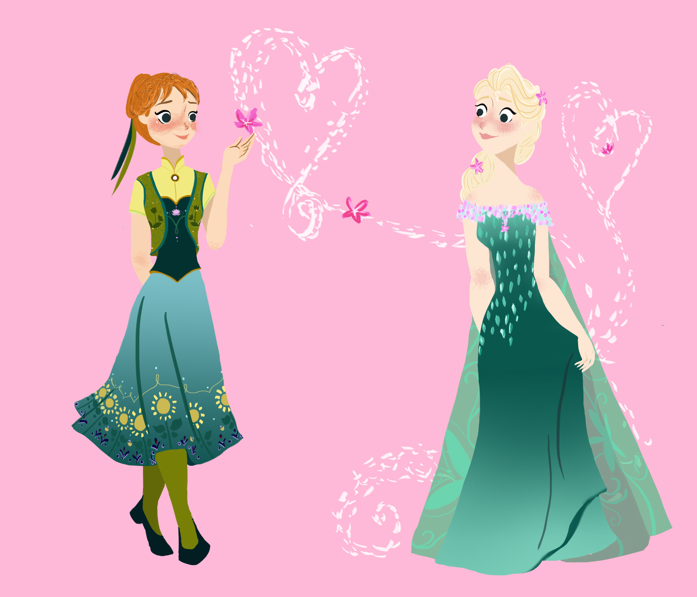 Elsa And Anna Frozen Fever by dminor78 on DeviantArt