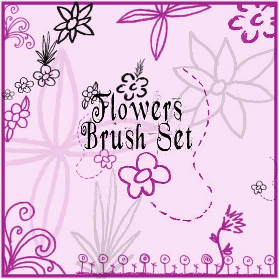 Flowers Brush Set