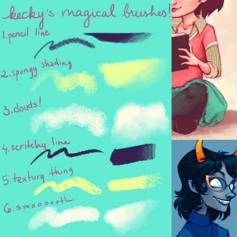 kecky's magical brushes