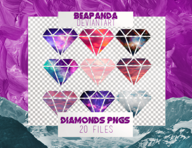 Renders 006 // Diamonds Pngs by xBEAPANDA on DeviantArt