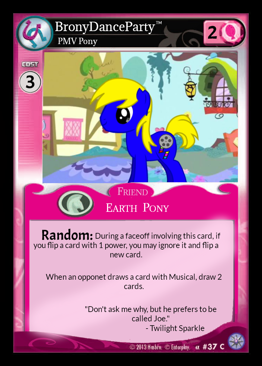 MLP CCG OC Cards: BronyDanceParty