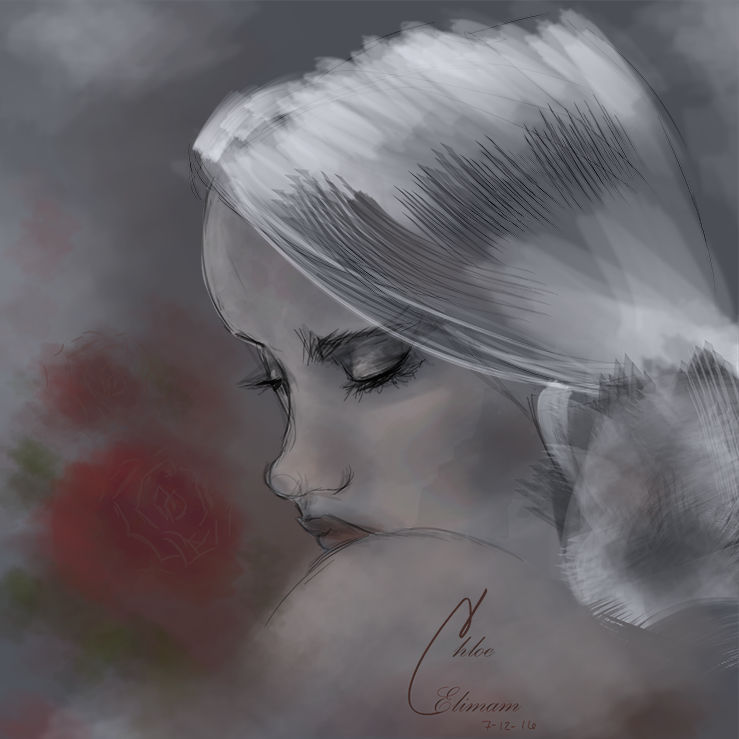White With Roses by ChloeElimam on DeviantArt