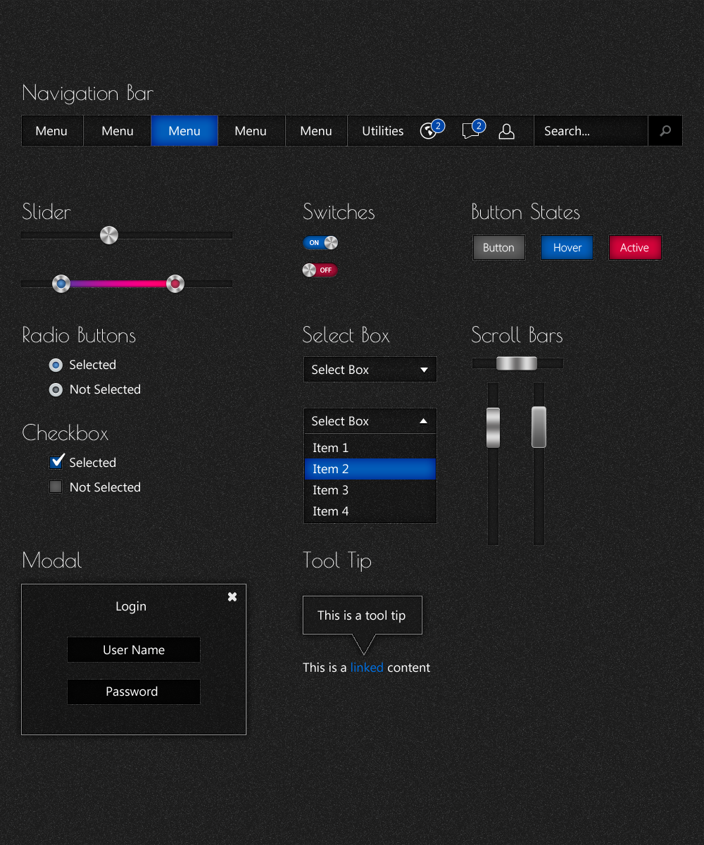 Free Website UI .PSD by YesIMaDesigner on DeviantArt