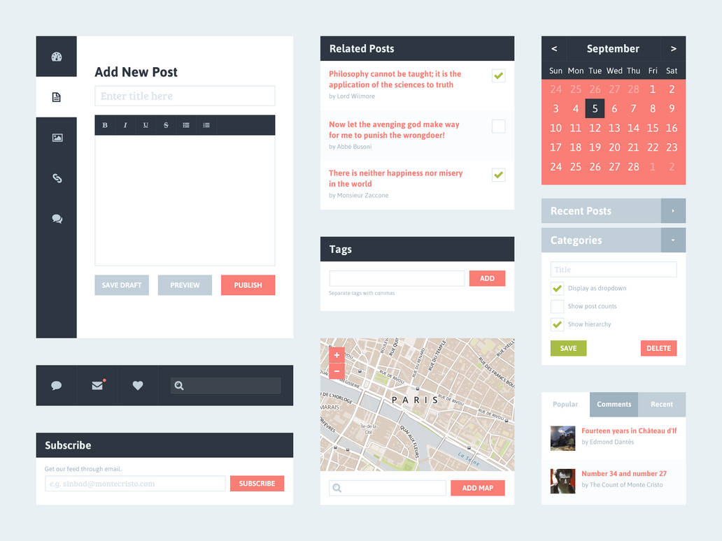 Free Website UI .PSD by YesIMaDesigner on DeviantArt
