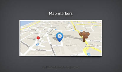 Free Map Markers .PSD