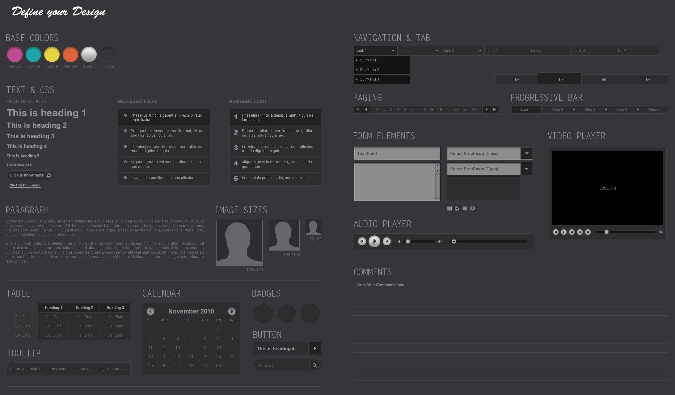 Free Website UI .PSD by YesIMaDesigner on DeviantArt