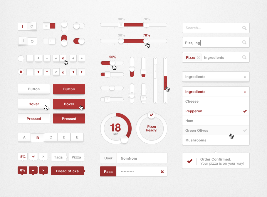 Free Website UI .PSD