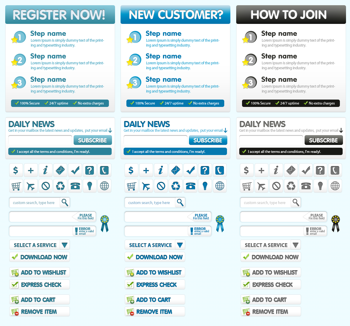 Free Website UI .PSD by YesIMaDesigner on DeviantArt