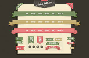 Free Web Ribbons .PSD