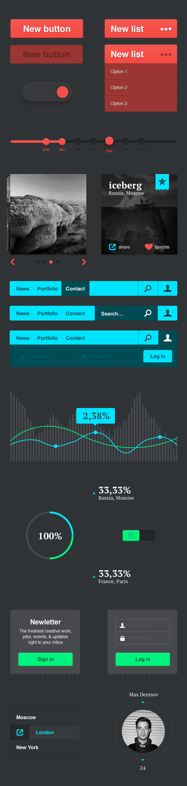 Free Website UI .PSD by YesIMaDesigner on DeviantArt