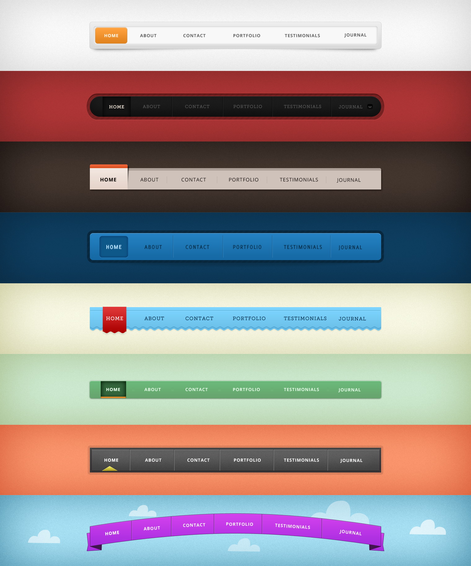 Free Ribbons .PSD