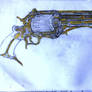 Tenno 'Depezador Prime' Revolver (With gold!)