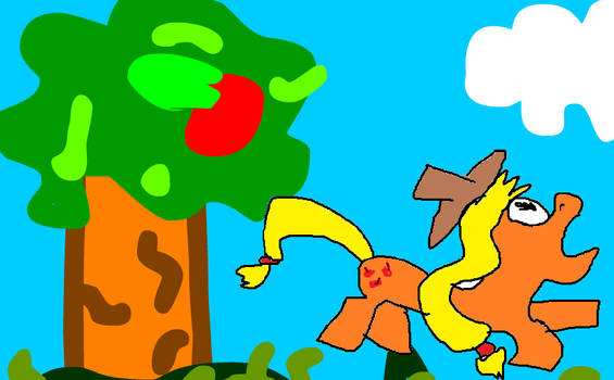 Applejack bucks a tree 1080p HD animated movie