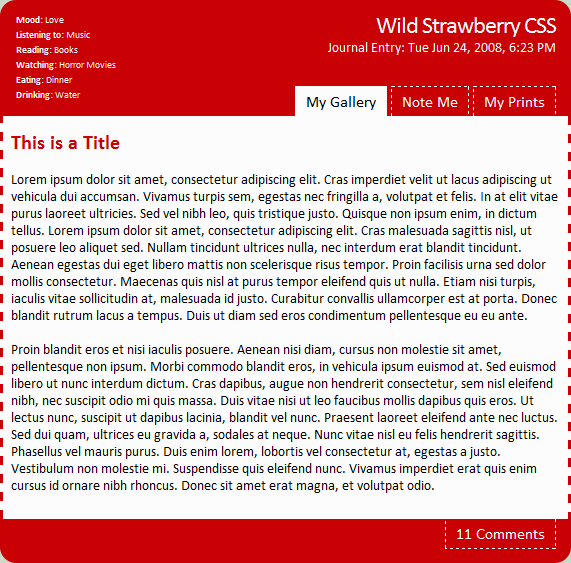 WildStrawberry CSS EasyInstall