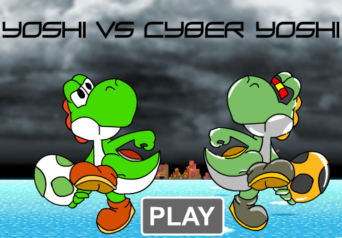 yoshi vs cyber yoshi by diegouhX on DeviantArt