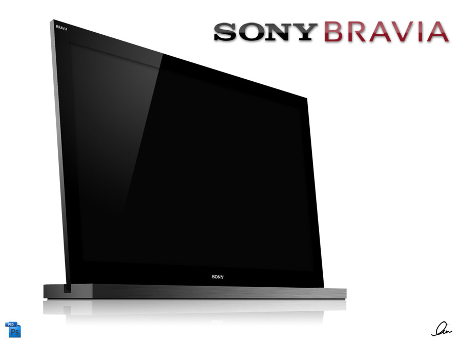 SONY Bravia LED TV .PSD