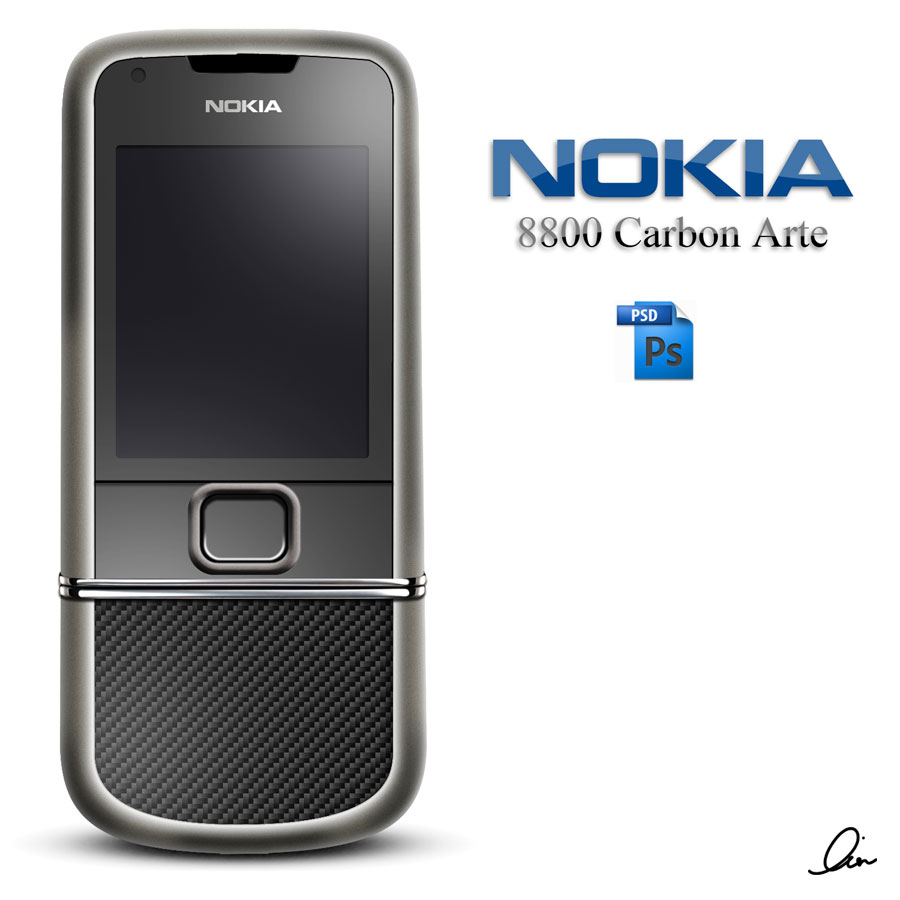 Nokia 8800 Carbon .PSD