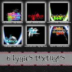 6 Lyrics Icon Textures