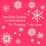 Snowflake Brushes by edwardbemine