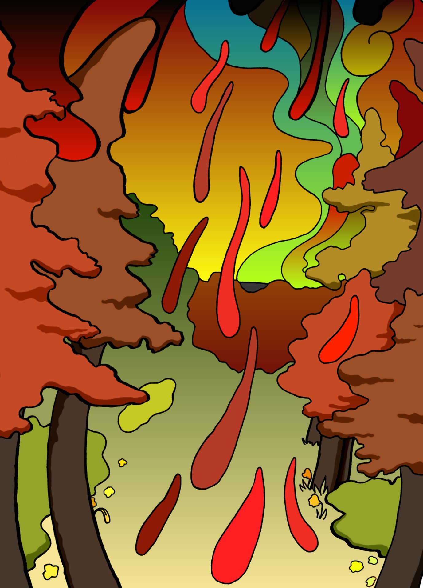 Red Forest by MilkToothCuts on DeviantArt