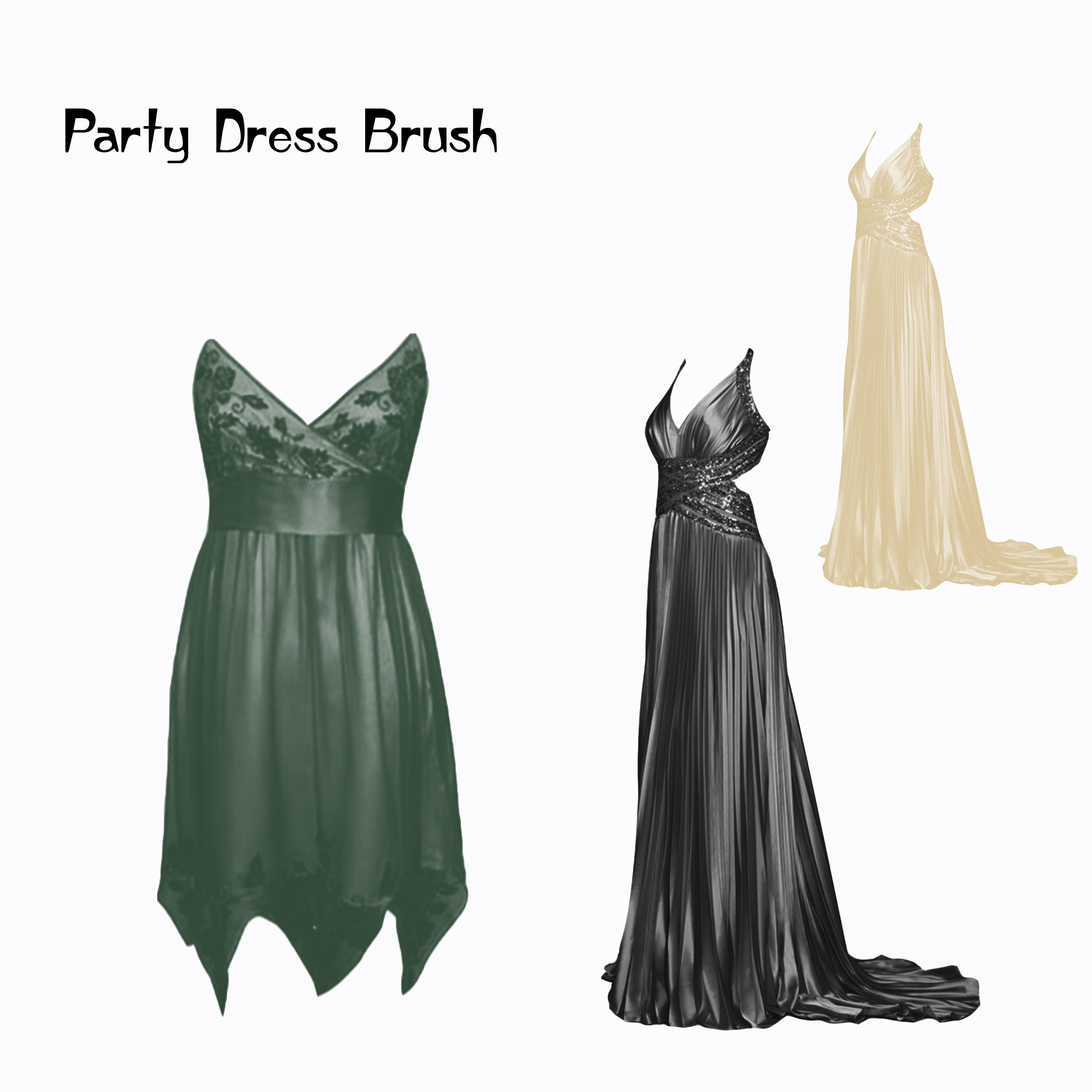 Party Dress Brushes by farmerstochter on DeviantArt