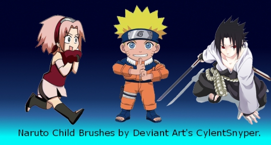 Naruto Child Brushes