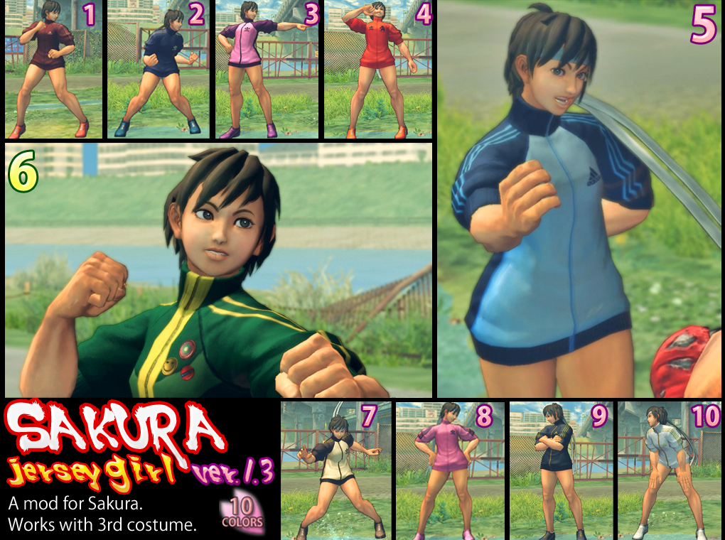 SSF4AE Sakura jersey girl MOD ver.1.3