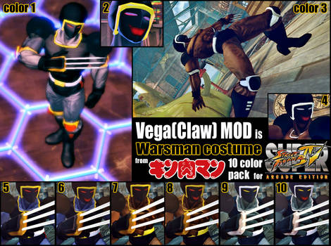Vega PC Street Fighter 4 skin modification #4