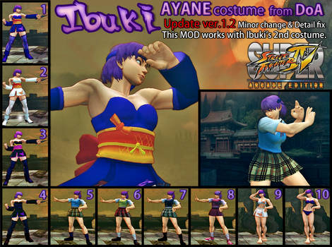 SSF4AE Ibuki Ayane costume MOD ver.1.2