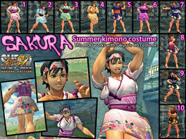 SSF4AE Sakura Summer kimono costume MOD ver.1.01
