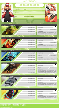 Pokemon Team Template PSD