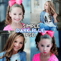 Simple Dark Blue PSD