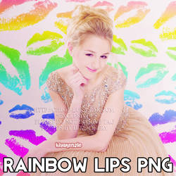 Rainbow Lips PNG