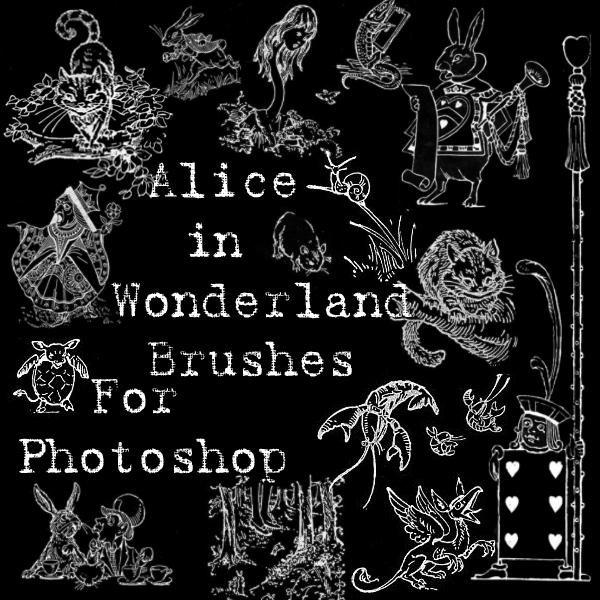 Alice in Wonderland Brushes by BohemianResources on DeviantArt