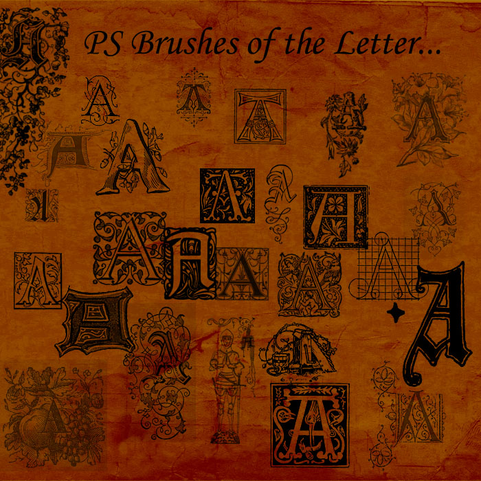 Letter A Brushes