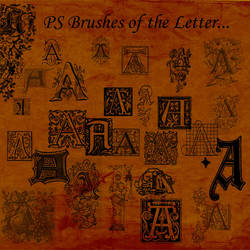 Letter A Brushes by BohemianResources