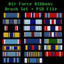 Air Force Ribbons Brush Set