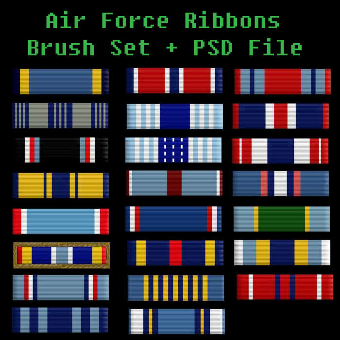 Air Force Ribbons Brush Set by BohemianResources on DeviantArt