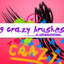 9 crazy brushes.