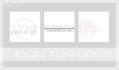 Icon Text Textures