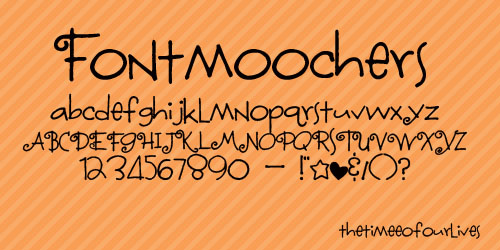 Fontmoochers font.