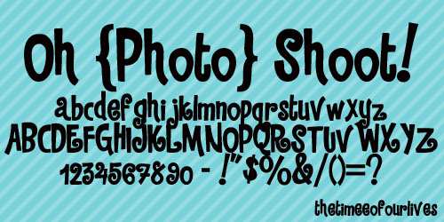 Oh Photoshoot font