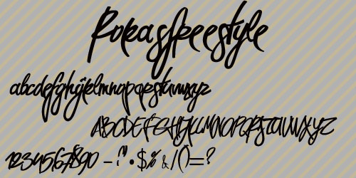 Rokasfreestyle font.