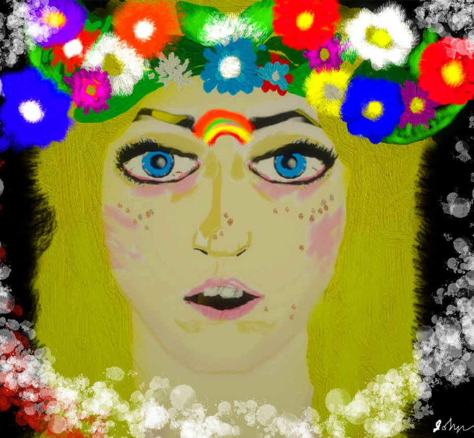 Girl With Flowers by JOHNNYFB on DeviantArt