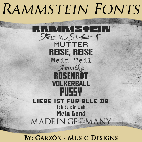 Rammstein [Fonts]