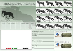Show Jumping Training Template